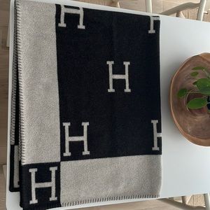 Hermes Avalon Throw Blanket Wool Cashmere